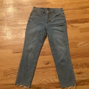 J-Crew Essential Straight Leg, High Rise, waist 26.